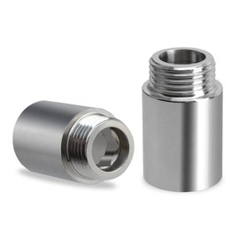 YXQ Shower Head Extension Arm,30mm Length 304 Stainless Steel G1/2 Male to G1/2 Female Thread Cast Pipe Fitting Coupler 2-Piece