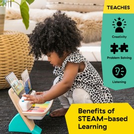 Baby Einstein and Hape Magic Touch Piano Wooden Musical Toddler Toy, Age 6 Months and Up