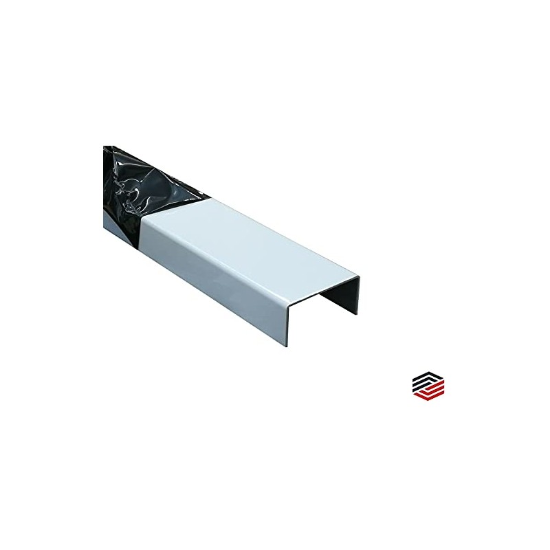 U-Profile Aluminium White 1000 mm U-Profile Exterior Decoration 20 x