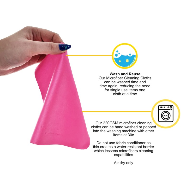 Ed Hicks Microfibre Cleaning Cloths for All Types of Displays,