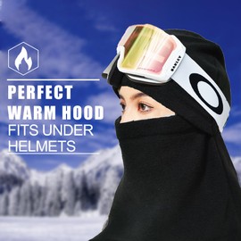 ZISTRFLO Cold Weather Face Masks for Men and Women - Balaclava Ski Mask - Winter Thermal Face Cover for Cycling, Skiing, cyan
