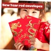 DOITOOL 6pcs Chinese Year Red Envelopes Dragon Year Delicate Pattern