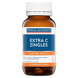 Ethical Nutrients Extra C Zingles (Orange) 50 Tablets