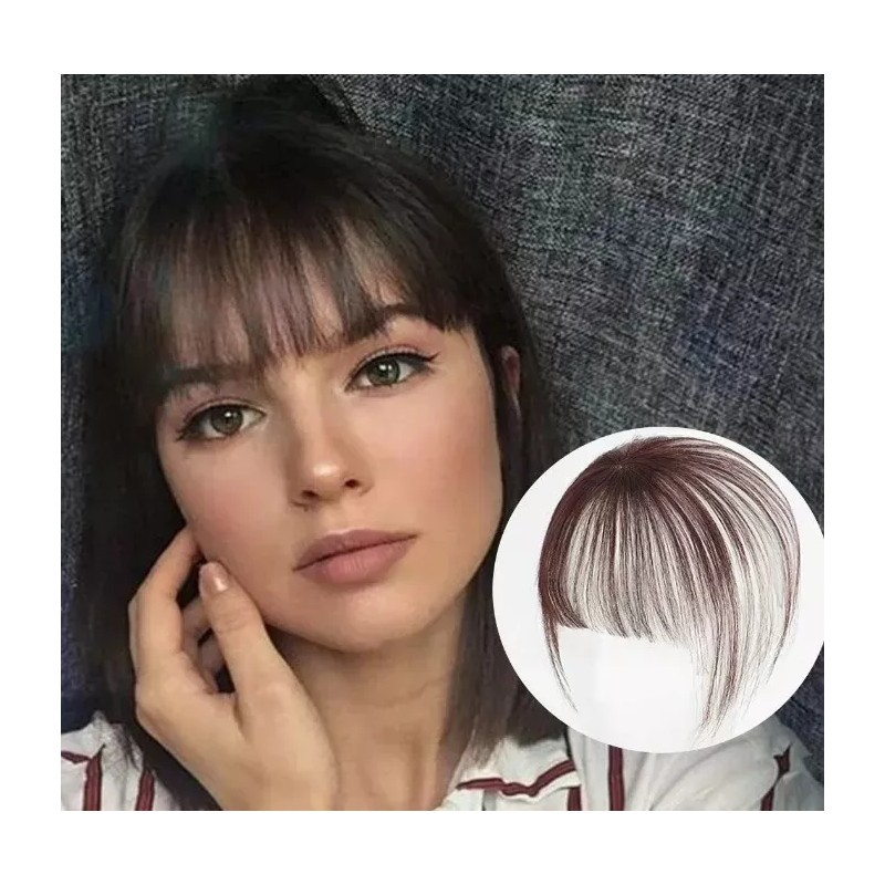 TO Flequillo De Cabello Humano 3d Invisible Cabeza Sin Costuras