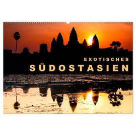 EXOTISCHES SÜDOSTASIEN (Wandkalender 2026 DIN A2 quer), CALVENDO Monatskalender: Erleben Sie eine Bildreise durch Thailand, Vietnam, Kambodscha und Myanmar. (CALVENDO Orte)