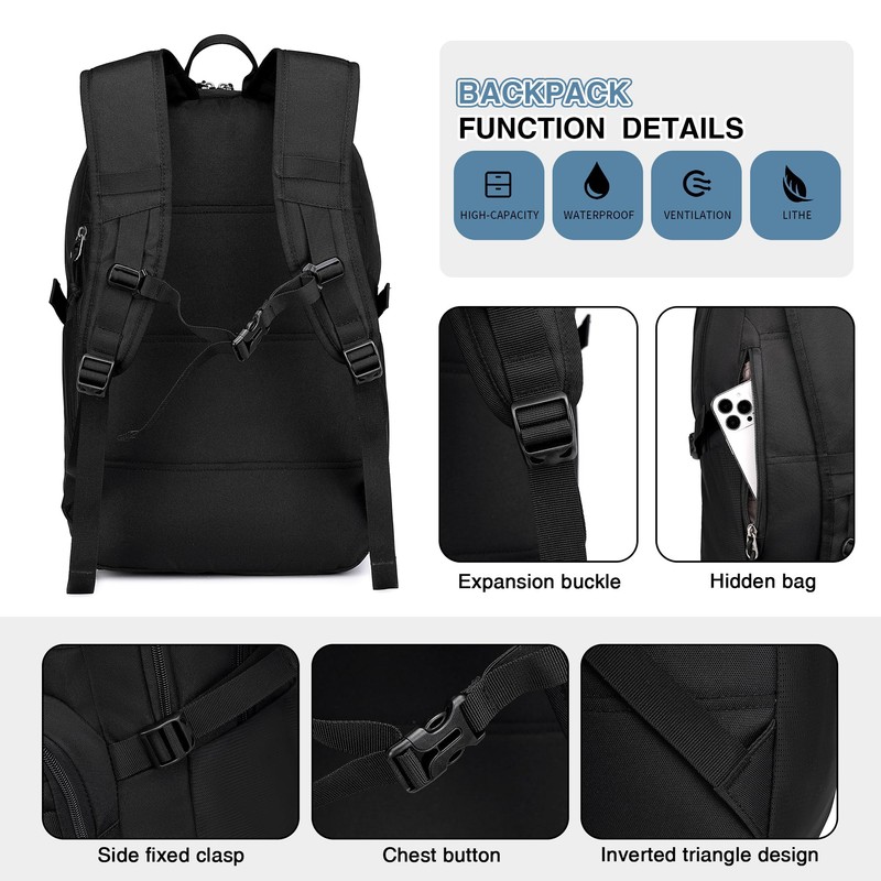 Wotony Military Tactical Backpack for Men Army 3 Days Assault