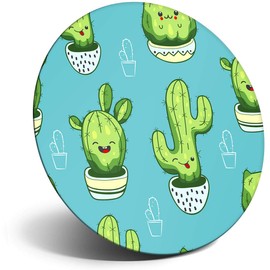 Destination Vinyl ltd Magnet for Refrigerator, Fridge - Funny Cute Cactus Plants Cartoon Fun for Office, Cabinet and Whiteboard, Magnetic Stickers, 8351