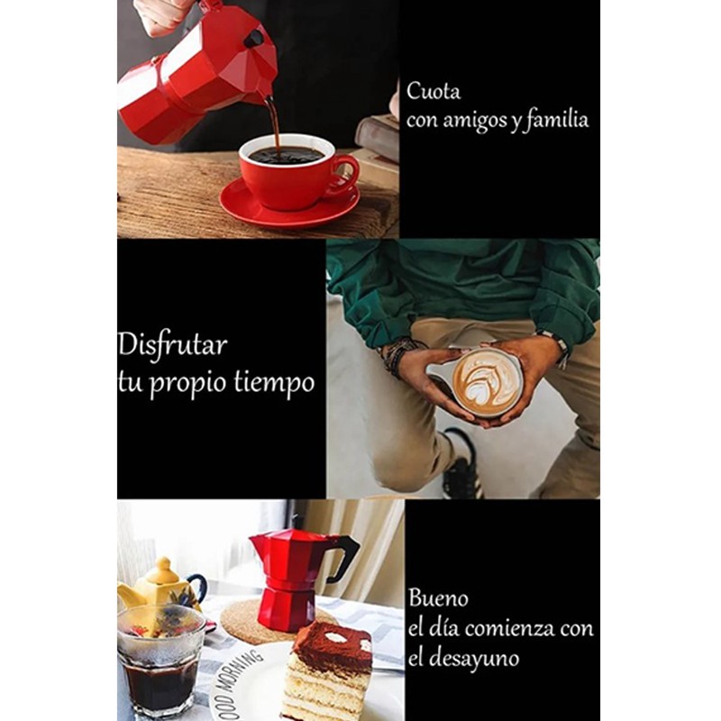 150ml Moka Pot Uniform Heat Distribution Aluminum Stovetop Moka Coffee
