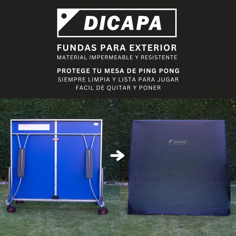 DICAPA Table Tennis Table Cover, Protective Cover for Folding Table