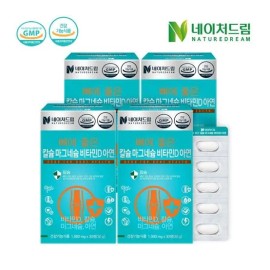 Nature Dream [Nature Dream] Calcium Magnesium Vitamin D Zinc 1000mg x 30 tablets, good for bones, 4 boxes / [네이처드림] 뼈에 좋은 칼슘마그네슘비타민D아연 1000mg x 30정 4박스
