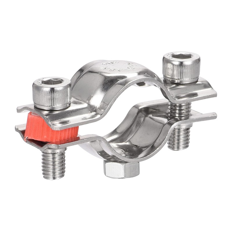 sourcing map Wall Ceiling Mount Pipe Supports, 304 Stainless Steel