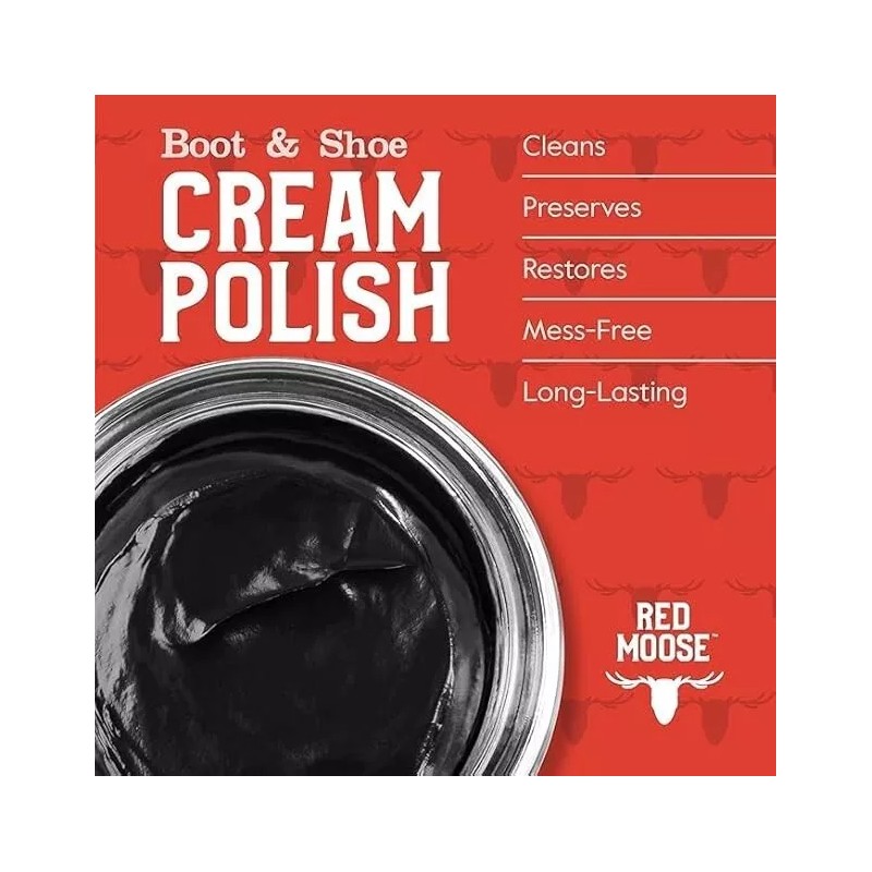 RED MOOSE 3pc Easy Black Shoe/Boot Cleaning Kit – Polish,