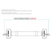 XPOtool Flexible Hose 600 mm DN8 1/2 Inch Male (20.95