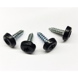 Cherished Registration Number Plate Fixing 4 Black Oversized Screws Replacement