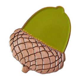 GBJUK Acorn Symbol of Goodluck Metal Enamel Pin Badge