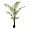Vickerman 6' Artificial Potted Leather Fern.