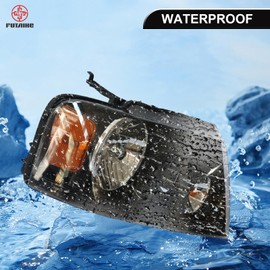 FUTAIHE Headlights Assembly For 2004 2005 2006 2007 2008 Ford F150 Pickup Replacement 7L3Z13008FA Clear Head Light (Right Passenger Side)