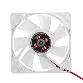 Ventilador de refrigeración de caja de PC de 4 pines mudo, 80mm Luz LED 12V Refrigerador de computadora, Para refrigeración de caja de computadora(Azul)