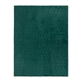 furn. Festive Trees Throw – Festive Tree Embossed Soft Flannel Fleece Blanket (Emerald - 140x180cm)
