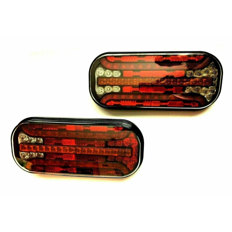 MelTruck 2 x 6-functional LED rear light, dynamic indicator, 5