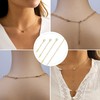 KALVICA 4PCS Necklace Chain Extender Gold Silver Rose Gold 2/3/4/6