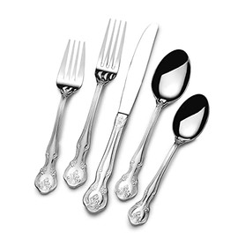 St James St. James Napoleon Bead 18/10 Stainless Steel 65-Piece Flatware Set