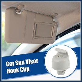 INFINAUTO Car Sun Visor Clip Plastic Sun Visor Hook Clip Sun Visor Clip Retainer Fit for Nissan Maxima - Pack of 1 Gray Stylish Design
