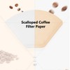 100 Pcs Coffee Filter Papers, Disposable Unbleached Cone Filter Papers