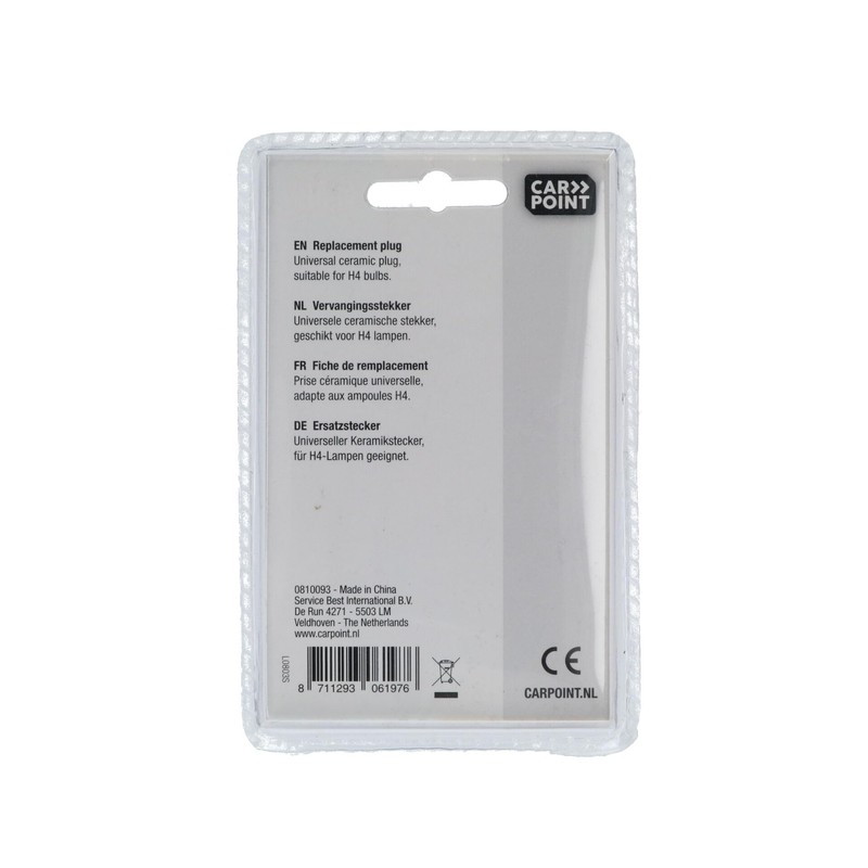 Carpoint 0810093 Replacement Plug for H4 Ceramic Bulb