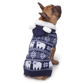 Zack & Zoey Elements Polar Bear Knitted Hood Sweater