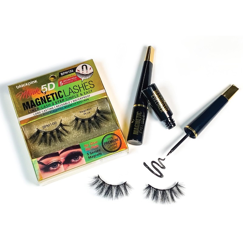 BlackPink Mink 5D Magnetic Lashes Liner-Lash 2 Step Simple Lover