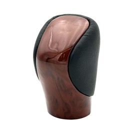 Pursuestar Black Leather Brown Peach Wood Gear Lever Shift Knob Shifter for Lexus ES GS GX is NX RC RX 200t 300 350 3450h 450hL 350L IS250