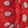 Basic Sense 10mm Polka Dot, Large Viscose Scarf, Red/White Dot