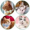 ZWWOGE 3er-Pack Weiches Baumwoll-Katzenhalsband mit Abnehmbarer Handgebundener Fliege, Niedliche Katzenhalsbänder