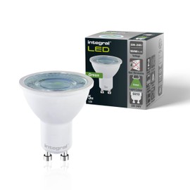 Integral Pack of 2 GU10 LED | LED GU10 | LED Green | LED GU10 5W (50W Equivalent), 40° Beam Angle | Green Light - Suitable for Displays, Restaurants, Hotels, Gardens and Mood Lighting