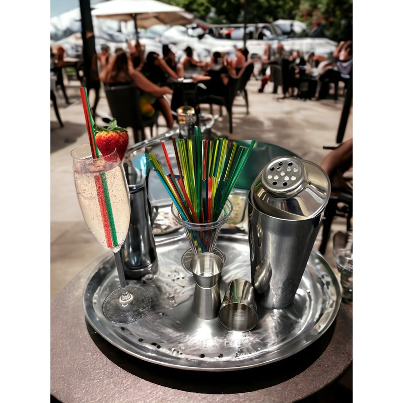 Premium Manhattan Cocktail Shaker with Strainer Stainless Steel 28oz 25cm