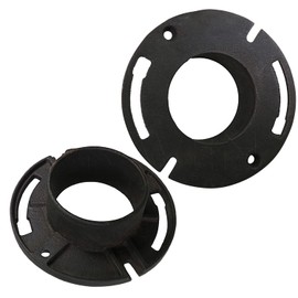 Raven DJ63-662 Cast Iron Closet Flange, Inside Caulk, 4" x 4", 4” x 4”, Black