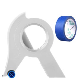 SOVYOULIVE Painters Tape Applicator, 35mm x 22 Yards Painter's Tape in One Continuous Strip, Automatic Paint Tape for Trim, Windows & Door Frames(Includes 1 Starter Roll)