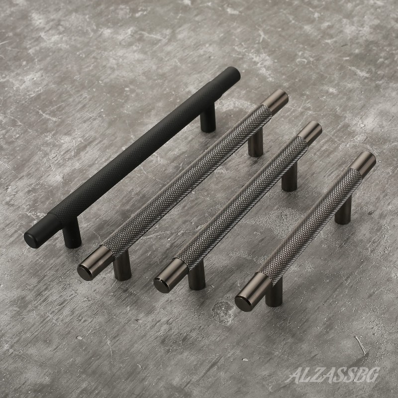 Alzassbg 10 Pack Black Nickel Cabinet Pulls, 3 Inch(76mm) Hole