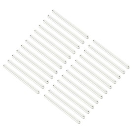 uxcell Drawer Slides, 24Pcs 235mm - Plastic Drawer Rails, Side Mounted Grooved Guide Rails for Cabinet Drawers Bedside Tables Wardrobe Dressers (White)