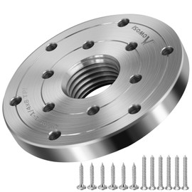 4" Wood Lathe Steel Faceplate,Faceplate for Wood Lathe,Lathe Face Plate Fit for 1-1/4" x 8TPI Spindle