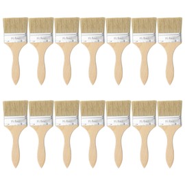 CHUEHKAK Pack of 14 Paint Brushes Varnish Wood 205 x 75 mm Paint Brush for Varnishes, Glaze Brush Exterior, Painting Brush Set, Flat Brush Set Painter, for Painting, Workshop, Gardening, DIY