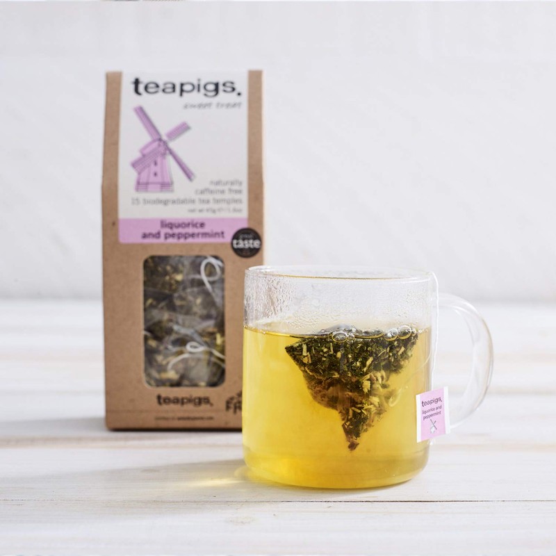 Teapigs Liquorice and Peppermint Tea Made With Whole Flowers (1