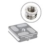 'Walimex Pro Silver Thread Adapter 1/4 Inch To 3/8 Brim