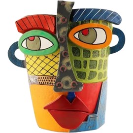 MaiQidd Picasso Brutalist Abstract Beauty Face Flower Pot, Head Planter for Indoor Plants, Funny Abstract Planters