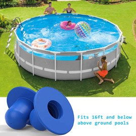 Anreixx Pool Wall Plugs Replacement, Above Ground Pool Fitting Filter Pump Plugs Strainer Hole Plug Stopper Compatible with Intex & Bestway, 6 Pieces