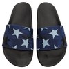 PVC Stars Rubber Slide Sandal, Light Denim (35)
