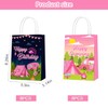 16pcs Pink Camping Paper Gift Bags Camping Girl Camping Birthday