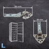 Lichtblau 2 x Door Hinges for Fridge Front Assembly I