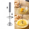 SUL Stainless Steel Spring Action Egg Whisk, Rotatory Whisk Blender,